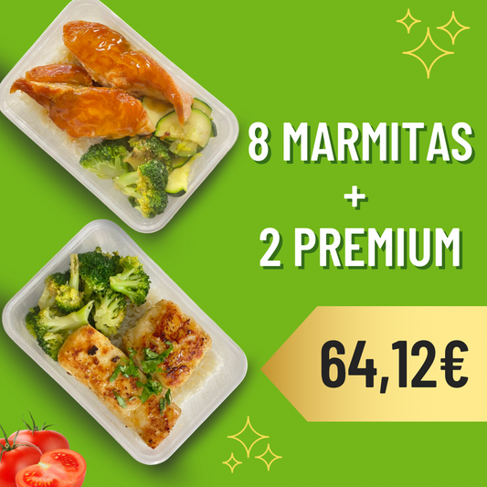 Pack 8 + 2 Opções Menu Premium 350g.
